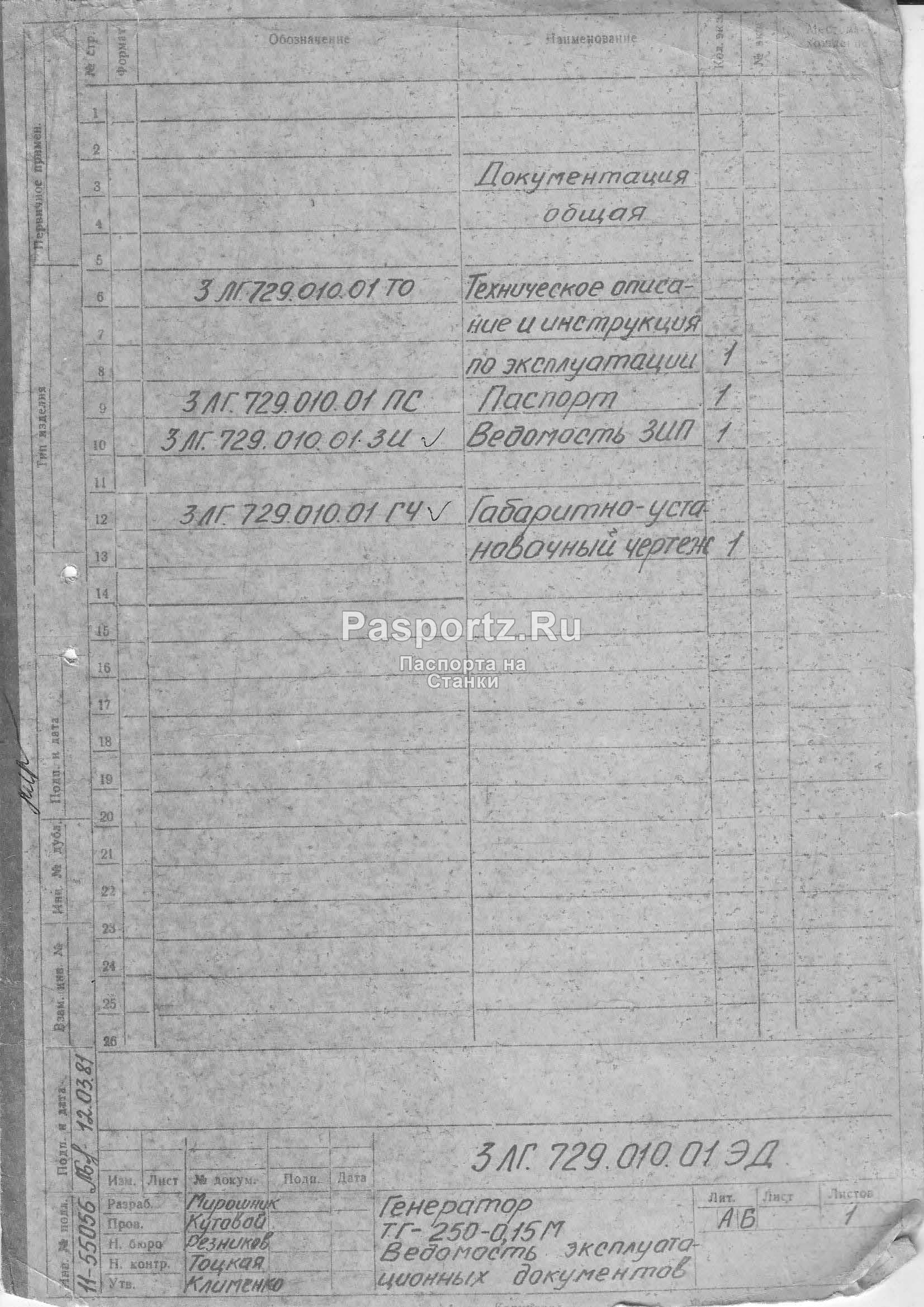 Генератор шги 40 440